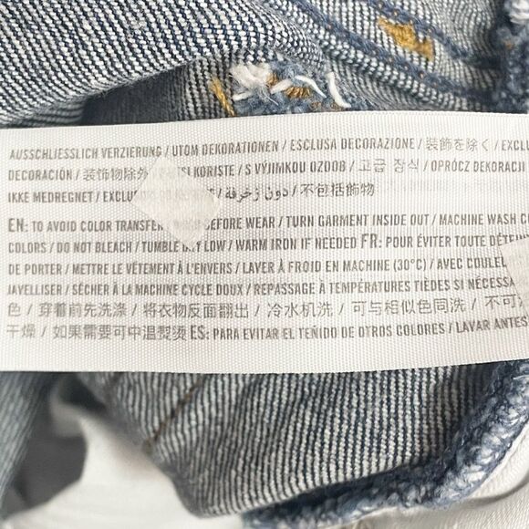 Abercrombie 90s Straight Ultra High Rise Jeans Dark Wash Size 29 | 8 Extra Short - Picture 8 of 9